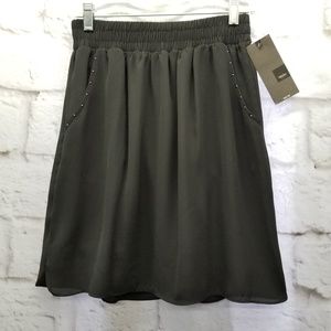 Mossimo Black Studded Skirt